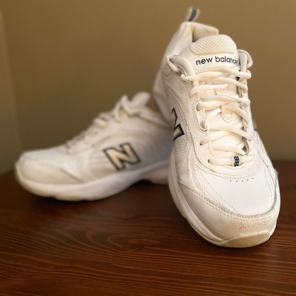 New Balance Classic -  white leather, WIDE WIDTH